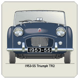Triumph TR2 1953-55 (disc wheels) Coaster 2
